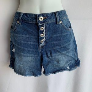 Maurcies high rise buttonfly cutoff shorts sz 5/6